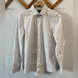 J. Crew - Flex Wrinkle-Free Slim Cut Shirt - Spread Collar - Medium 15/15.5